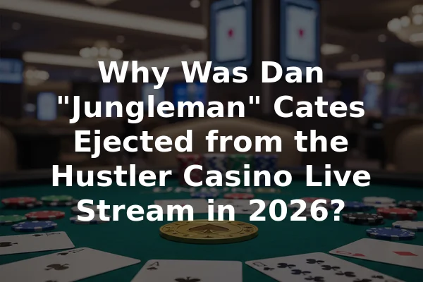 Why Was Dan "Jungleman" Cates Ejected from the Hustler Casino Live Stream in 2026?
