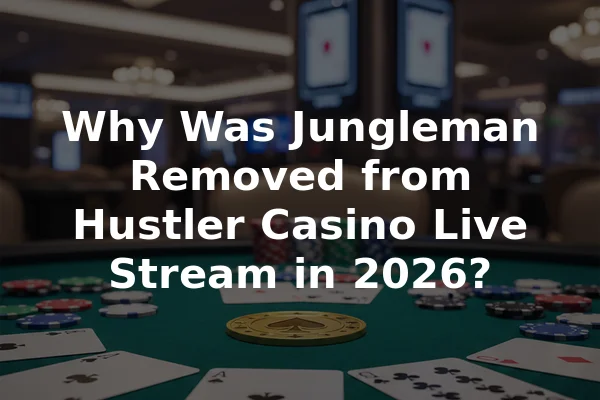 Why Was Jungleman Removed from Hustler Casino Live Stream in 2026?