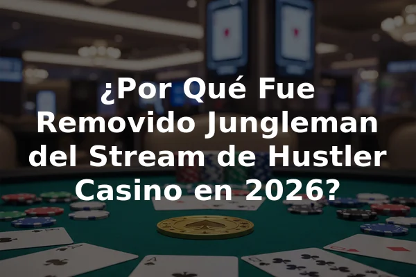 ¿Por Qué Fue Removido Jungleman del Stream de Hustler Casino en 2026?