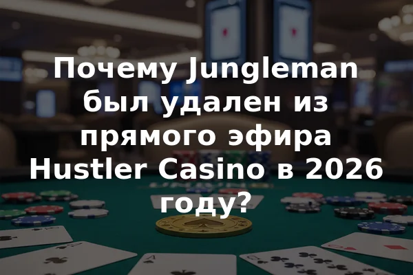 Почему Jungleman был удален из прямого эфира Hustler Casino в 2026 году?