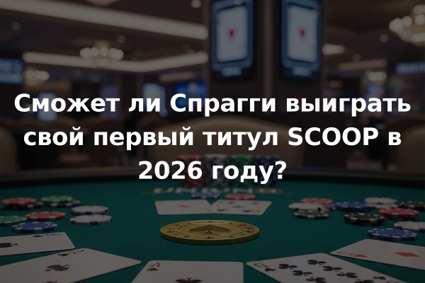 Сможет ли Спрагги выиграть свой первый титул SCOOP в 2026 году?