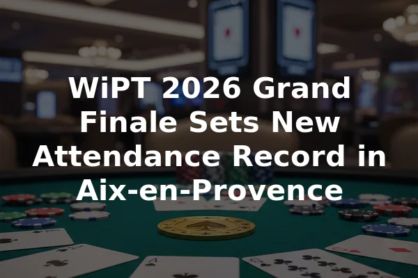WiPT 2026 Grand Finale Sets New Attendance Record in Aix-en-Provence