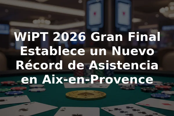 WiPT 2026 Gran Final Establece un Nuevo Récord de Asistencia en Aix-en-Provence