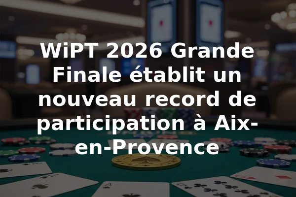 WiPT 2026 Grande Finale établit un nouveau record de participation à Aix-en-Provence