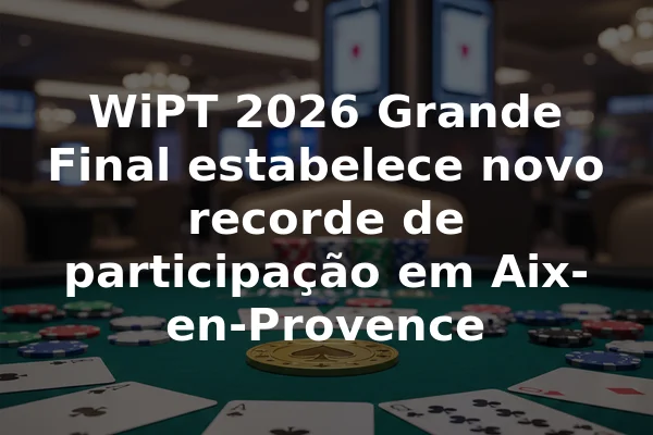 WiPT 2026 Grande Final estabelece novo recorde de participação em Aix-en-Provence