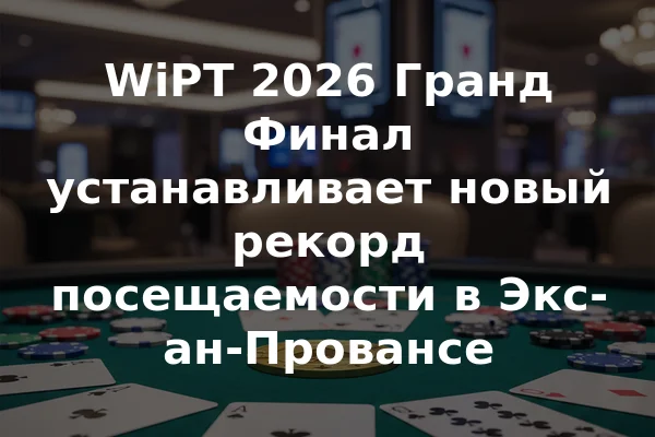 WiPT 2026 Гранд Финал устанавливает новый рекорд посещаемости в Экс-ан-Провансе