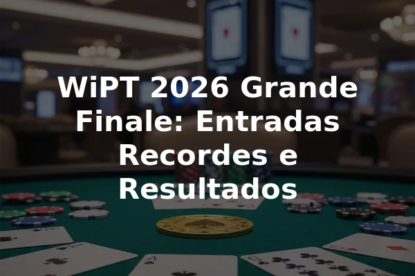 WiPT 2026 Grande Finale: Entradas Recordes e Resultados