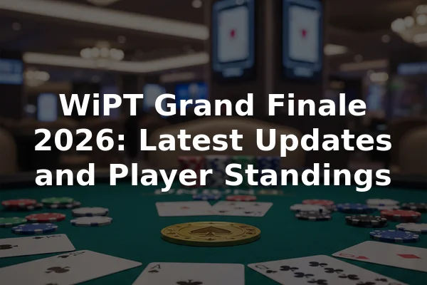 WiPT Grand Finale 2026: Latest Updates and Player Standings