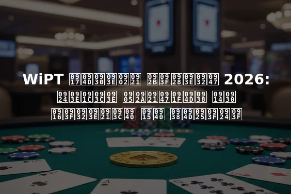 WiPT ग्रांड फिनाले 2026: ताज़ा अपडेट्स और खिलाड़ी की स्थिति
