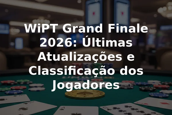 WiPT Grand Finale 2026: Últimas Atualizações e Classificação dos Jogadores
