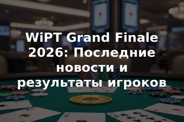 WiPT Grand Finale 2026: Последние новости и результаты игроков