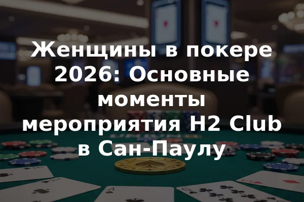 Женщины в покере 2026: Основные моменты мероприятия H2 Club в Сан-Паулу