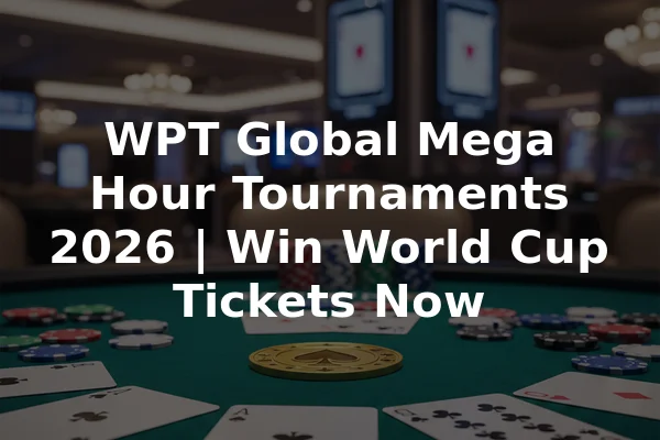 WPT Global Mega Hour Tournaments 2026 | Win World Cup Tickets Now