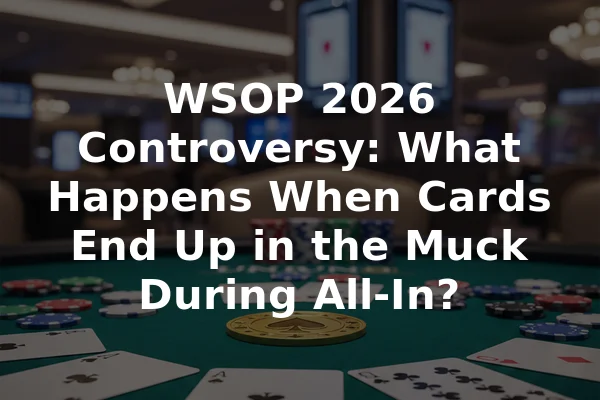 WSOP 2026 Controversy: What Happens When Cards End Up in the Muck During All-In?