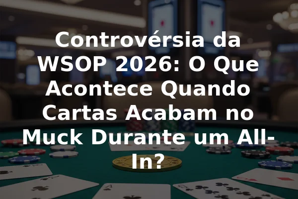 Controvérsia da WSOP 2026: O Que Acontece Quando Cartas Acabam no Muck Durante um All-In?