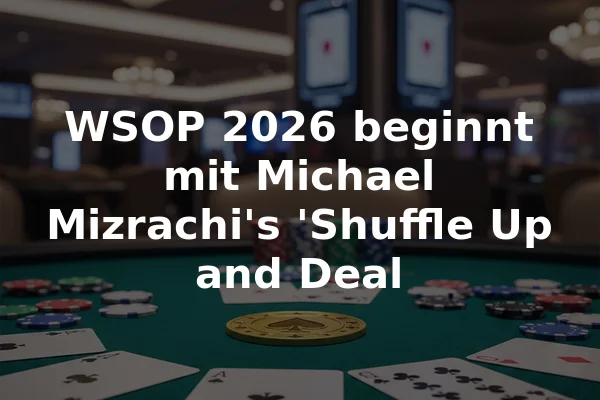 WSOP 2026 beginnt mit Michael Mizrachi's 'Shuffle Up and Deal