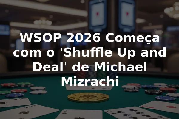 WSOP 2026 Começa com o 'Shuffle Up and Deal' de Michael Mizrachi