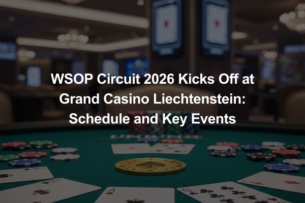 WSOP Circuit 2026 Kicks Off at Grand Casino Liechtenstein: Schedule and Key Events