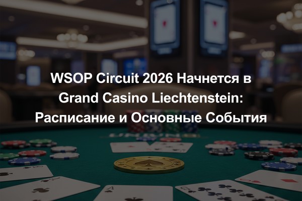 WSOP Circuit 2026 Начнется в Grand Casino Liechtenstein: Расписание и Основные События