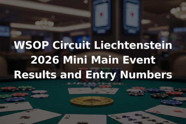 WSOP Circuit Liechtenstein 2026 Mini Main Event Results and Entry Numbers