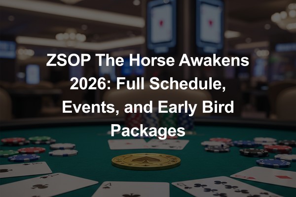 ZSOP The Horse Awakens 2026: Full Schedule, Events, and Early Bird Packages