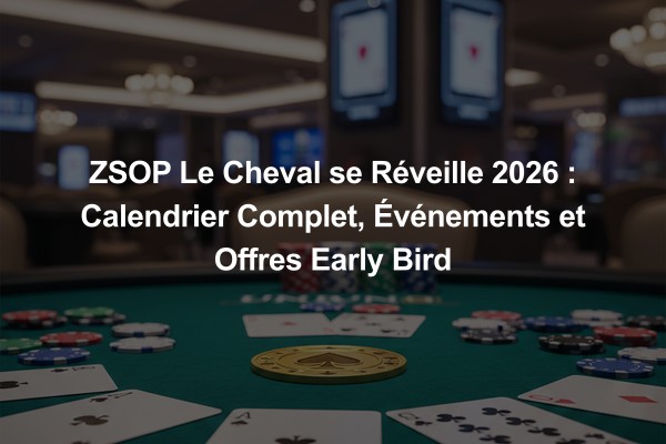ZSOP Le Cheval se Réveille 2026 : Calendrier Complet, Événements et Offres Early Bird