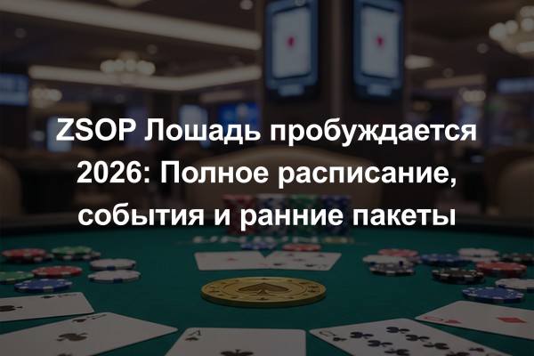 ZSOP Лошадь пробуждается 2026: Полное расписание, события и ранние пакеты